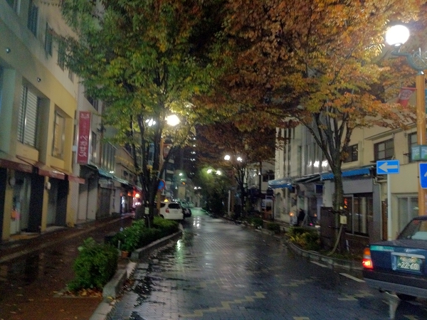 宿を探して歩く。